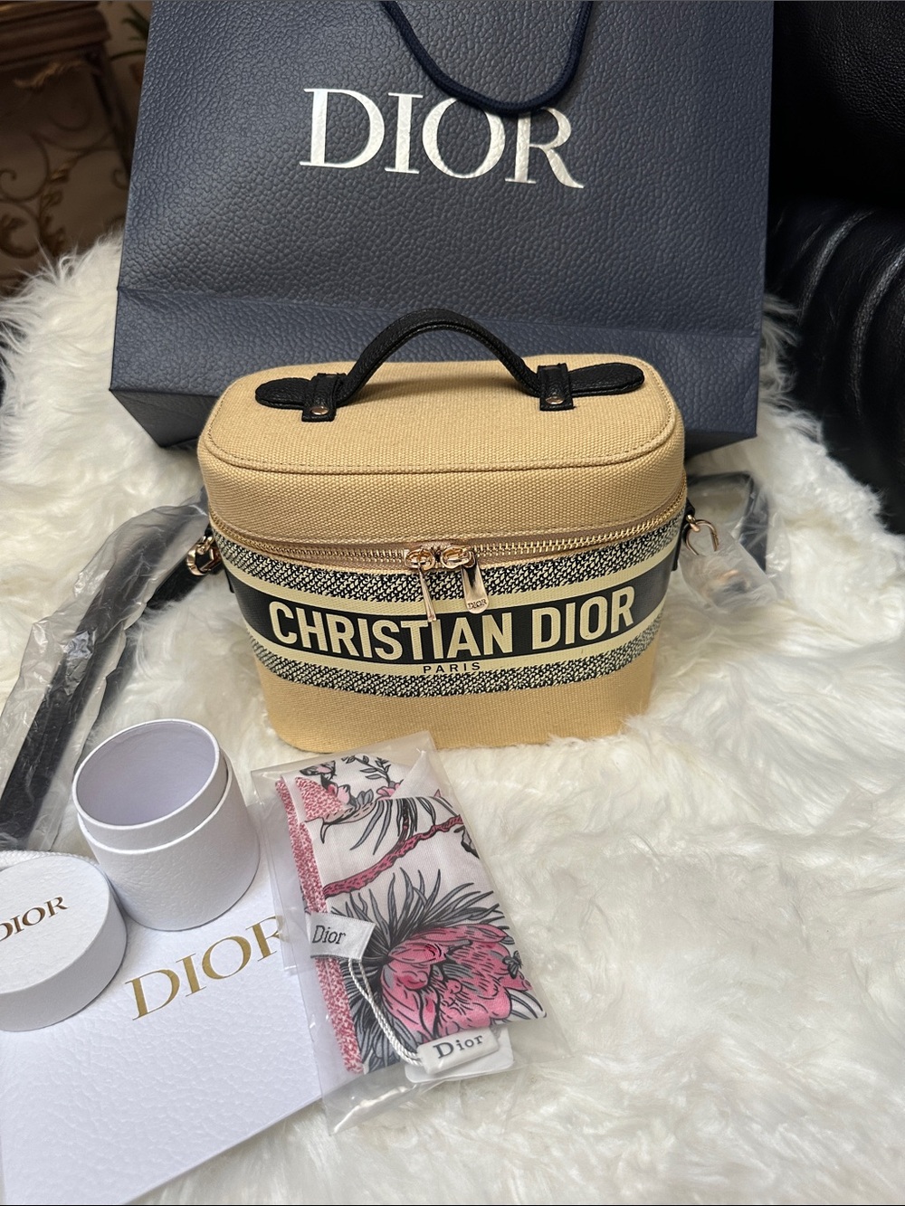 Dior Beauty GWP Canvas Mini Vanity Bag